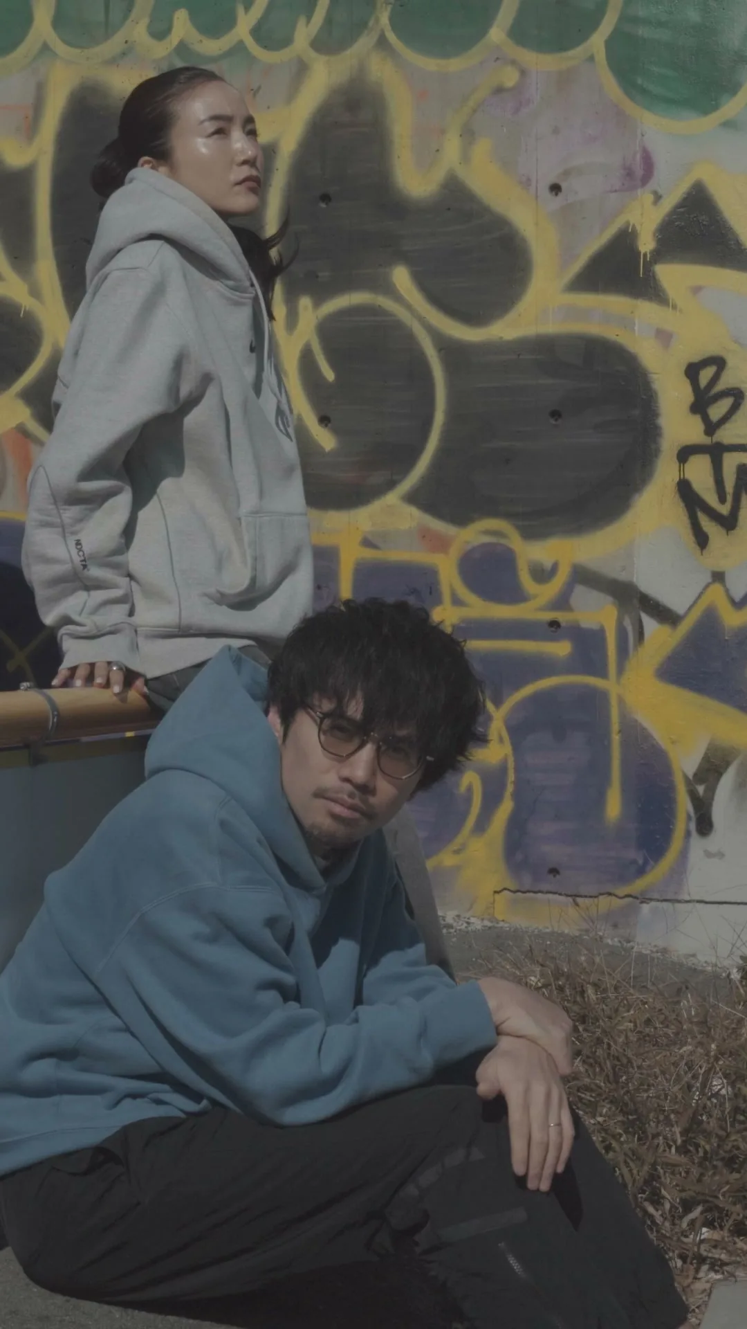 ブラッシュミュージック向けに制作したKZ・AMYの縦型映像の一場面